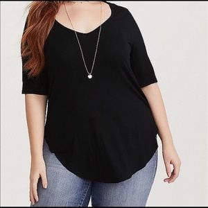 Black tunic top